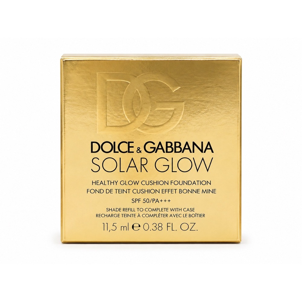 Dolce & Gabbana Cushion Foundation Solar Glow 120 Nude REFILL SPF 50 0.38oz New